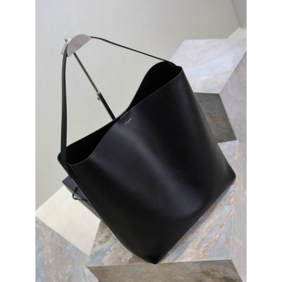 Repliche Borsa hobo YSL Saint Laurent Bold pelle liscia Nero Imitazioni Outlet Italia