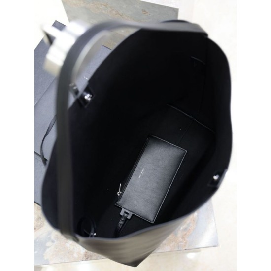 Repliche Borsa hobo YSL Saint Laurent Bold pelle liscia Nero Imitazioni Outlet Italia