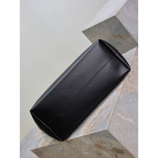 Repliche Borsa hobo YSL Saint Laurent Bold pelle liscia Nero Imitazioni Outlet Italia