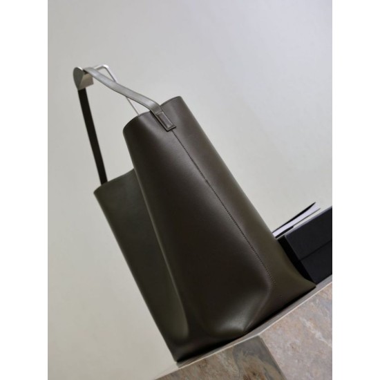 Repliche Borsa hobo YSL Saint Laurent Bold pelle liscia verde scuro Imitazioni Outlet Italia