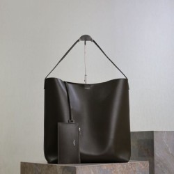 Repliche Borsa hobo YSL Saint Laurent Bold pelle liscia verde scuro Imitazioni Outlet Italia
