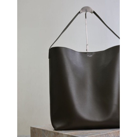 Repliche Borsa hobo YSL Saint Laurent Bold pelle liscia verde scuro Imitazioni Outlet Italia