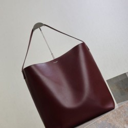 Repliche Borsa hobo YSL Saint Laurent Bold pelle liscia Marrone Imitazioni Outlet Italia