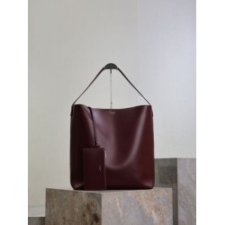 Repliche Borsa hobo YSL Saint Laurent Bold pelle liscia Marrone Imitazioni Outlet Italia
