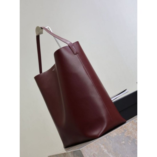 Repliche Borsa hobo YSL Saint Laurent Bold pelle liscia Marrone Imitazioni Outlet Italia