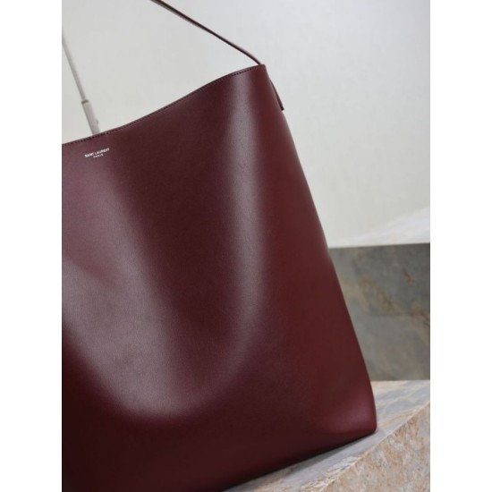 Repliche Borsa hobo YSL Saint Laurent Bold pelle liscia Marrone Imitazioni Outlet Italia