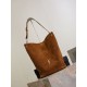 Repliche Borsa a secchiello morbida Niki YSL Saint Laurent pelle scamosciata caramello Imitazioni Outlet Italia