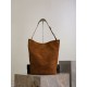 Repliche Borsa a secchiello morbida Niki YSL Saint Laurent pelle scamosciata caramello Imitazioni Outlet Italia