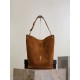 Repliche Borsa a secchiello morbida Niki YSL Saint Laurent pelle scamosciata caramello Imitazioni Outlet Italia