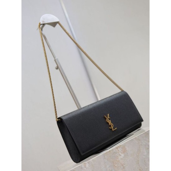 Repliche Pochette Kate YSL Saint Laurent pelle martellata nero Imitazioni Outlet Italia