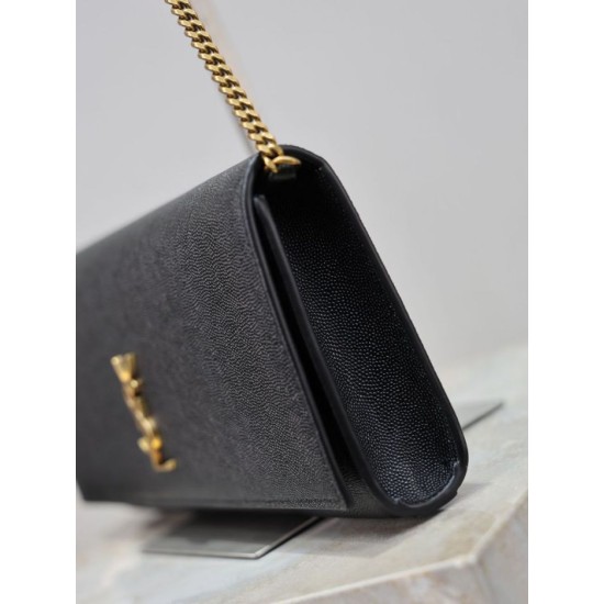 Repliche Pochette Kate YSL Saint Laurent pelle martellata nero Imitazioni Outlet Italia