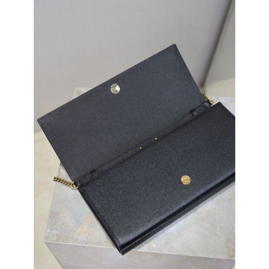 Repliche Pochette Kate YSL Saint Laurent pelle martellata nero Imitazioni Outlet Italia