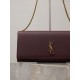 Repliche Pochette Kate YSL Saint Laurent pelle martellata Marrone Imitazioni Outlet Italia