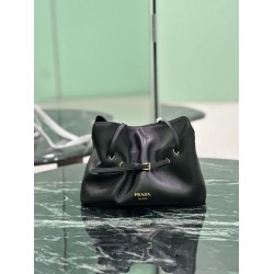 Repliche Borsa a spalla Prada Dada piccola in nappa nera Imitazioni Outlet Italia