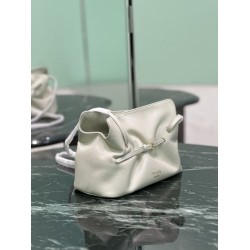 Repliche Borsa a spalla Prada Dada piccola in nappa beige Imitazioni Outlet Italia