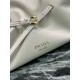 Repliche Borsa a spalla Prada Dada piccola in nappa beige Imitazioni Outlet Italia