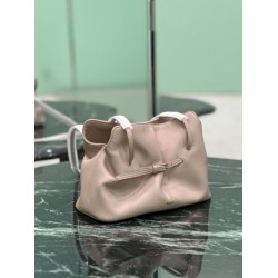 Repliche Borsa a spalla Prada Dada piccola in nappa rosa Imitazioni Outlet Italia