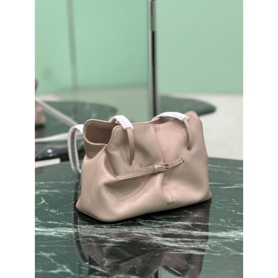 Repliche Borsa a spalla Prada Dada piccola in nappa rosa Imitazioni Outlet Italia