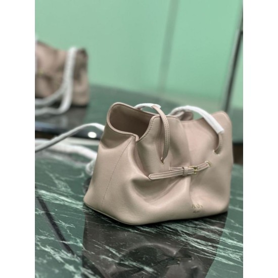 Repliche Borsa a spalla Prada Dada piccola in nappa rosa Imitazioni Outlet Italia
