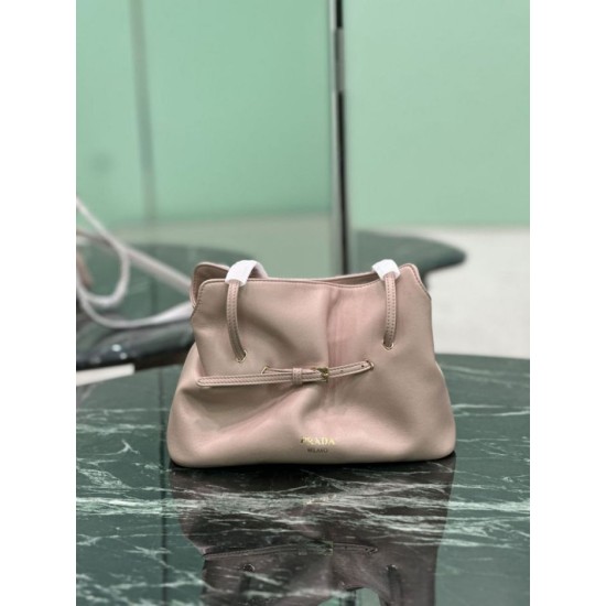 Repliche Borsa a spalla Prada Dada piccola in nappa rosa Imitazioni Outlet Italia