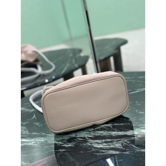 Repliche Borsa a spalla Prada Dada piccola in nappa rosa Imitazioni Outlet Italia