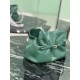 Repliche Borsa a spalla Prada Dada piccola in nappa verde Imitazioni Outlet Italia