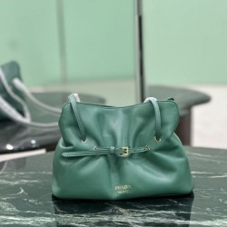 Repliche Borsa a spalla Prada Dada piccola in nappa verde Imitazioni Outlet Italia