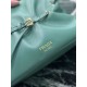 Repliche Borsa a spalla Prada Dada piccola in nappa verde Imitazioni Outlet Italia