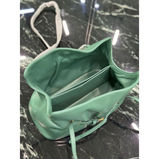 Repliche Borsa a spalla Prada Dada piccola in nappa verde Imitazioni Outlet Italia