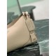 Repliche Borsa a tracolla grande Prada Aimée 1BC280 pelle di cervo beige Imitazioni Outlet Italia
