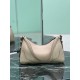 Repliche Borsa a tracolla grande Prada Aimée 1BC280 pelle di cervo beige Imitazioni Outlet Italia