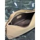 Repliche Borsa a tracolla grande Prada Aimée 1BC280 pelle di cervo beige Imitazioni Outlet Italia