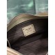 Repliche Borsa a tracolla grande Prada Aimée 1BC280 pelle di cervo beige Imitazioni Outlet Italia