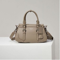 Repliche Borsa a mano grande Prada 1BG604 beige Imitazioni Outlet Italia