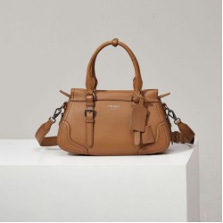 Repliche Borsa a mano grande Prada 1BG604 Marrone Imitazioni Outlet Italia
