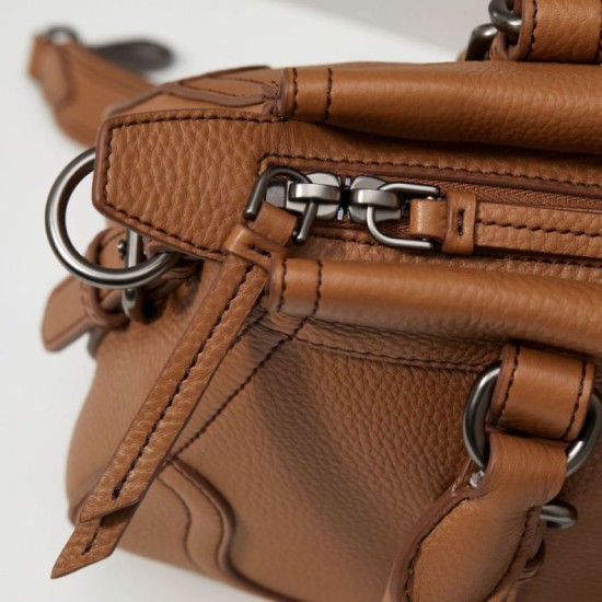 Repliche Borsa a mano grande Prada 1BG604 Marrone Imitazioni Outlet Italia