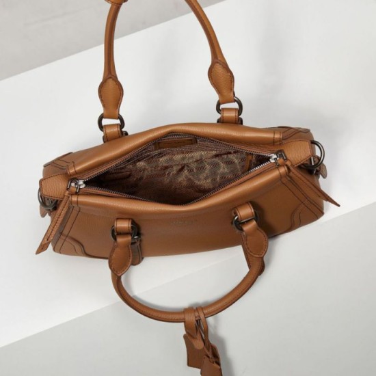Repliche Borsa a mano grande Prada 1BG604 Marrone Imitazioni Outlet Italia