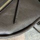 Repliche Borse Celine Halfmoon Soft Triomphe morbida pelle di agnello lucida Nera Imitazioni Outlet Italia