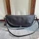 Repliche Borse Celine Halfmoon Soft Triomphe morbida pelle di agnello lucida Nera Imitazioni Outlet Italia