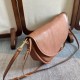Repliche Borse Celine Halfmoon Soft Triomphe morbida pelle di agnello lucida Marrone Imitazioni Outlet Italia