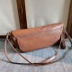 Repliche Borse Celine Halfmoon Soft Triomphe morbida pelle di agnello lucida Marrone Imitazioni Outlet Italia