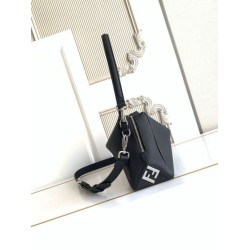 Repliche Borsa a spalla Fendi Lui media/grande 7VA667 Nero Imitazioni Outlet Italia