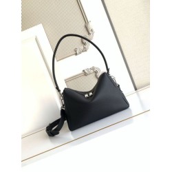 Repliche Borsa a spalla Fendi Lui media/grande 7VA667 Nero Imitazioni Outlet Italia