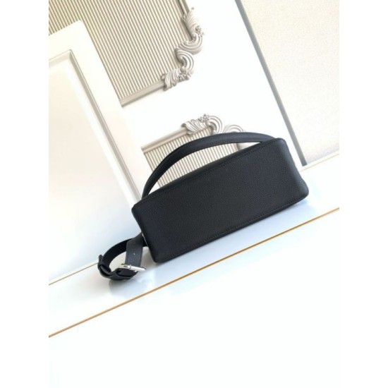 Repliche Borsa a spalla Fendi Lui media/grande 7VA667 Nero Imitazioni Outlet Italia
