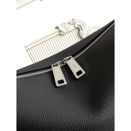 Repliche Borsa a spalla Fendi Lui media/grande 7VA667 Nero Imitazioni Outlet Italia