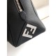 Repliche Borsa a spalla Fendi Lui media/grande 7VA667 Nero Imitazioni Outlet Italia