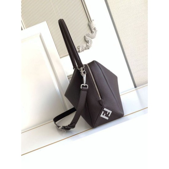 Repliche Borsa a spalla Fendi Lui media/grande 7VA667 Marrone Imitazioni Outlet Italia