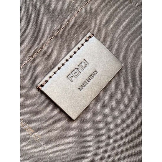 Repliche Borsa a spalla Fendi Lui media/grande 7VA667 Marrone Imitazioni Outlet Italia