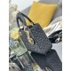 Repliche Borsa Dior Cannage Lucky Star Studded Mini Lady Dior con ciondoli D.I.O.R. nero Imitazioni Outlet Italia