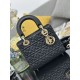 Repliche Borsa Dior Cannage Lucky Star Studded Mini Lady Dior con ciondoli D.I.O.R. nero Imitazioni Outlet Italia